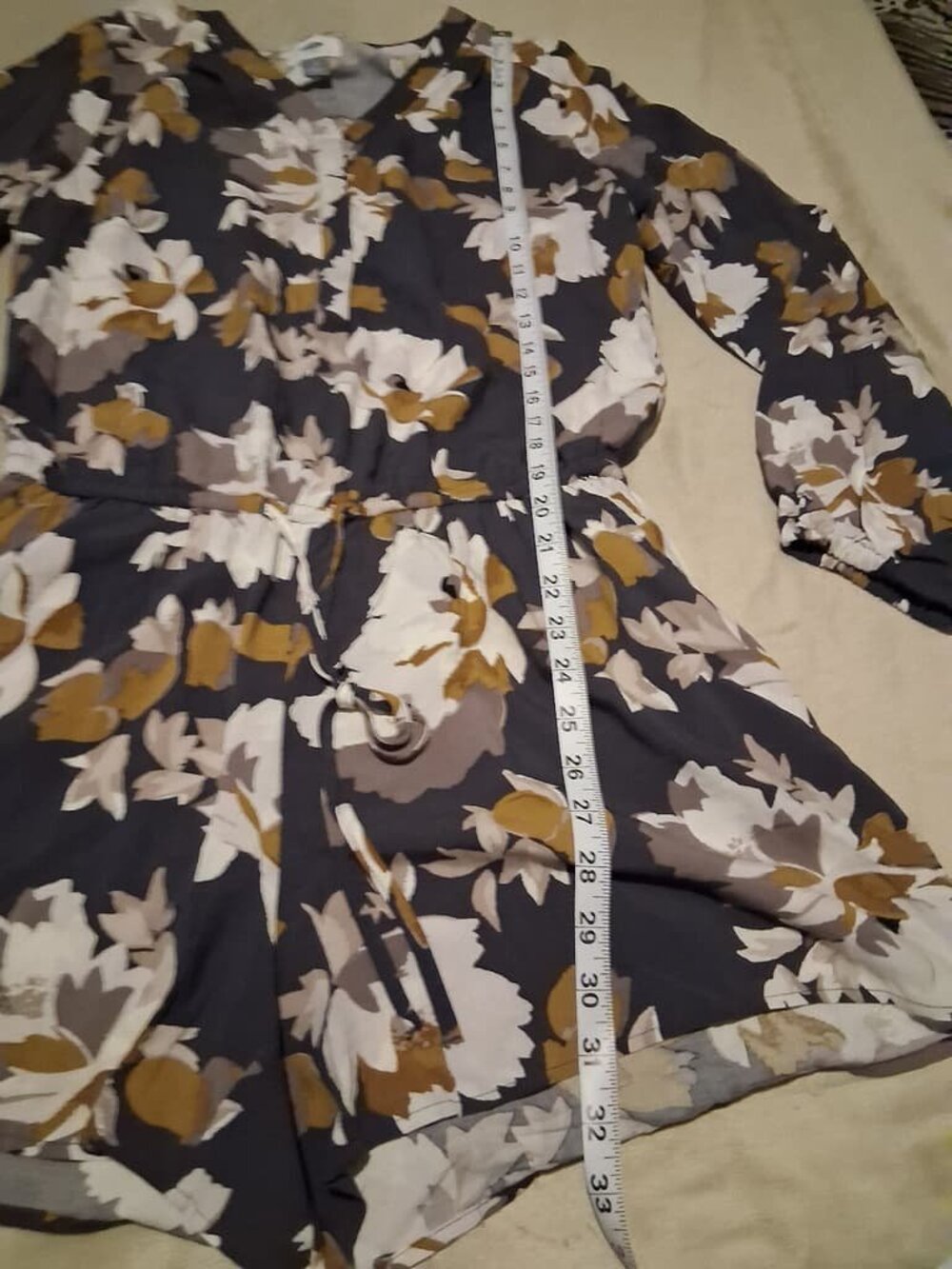 Womens Romper Gray